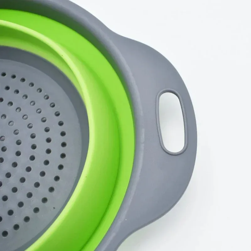 1Pc Foldable Silicone Strainer - Kitchen Gadgets Organizer ulasan dan harga