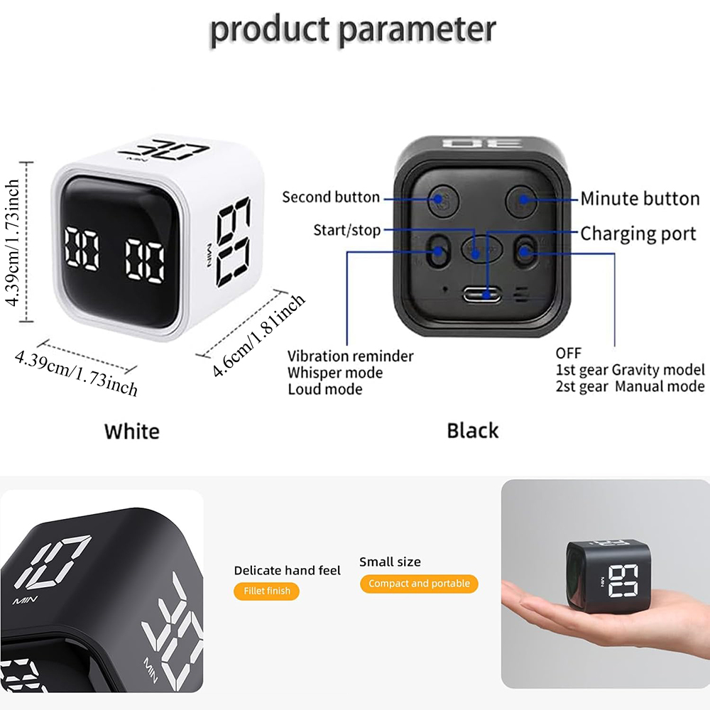 Multifunctional Cube Timer - 5 - Kitchen Helper Gadgets ulasan dan harga